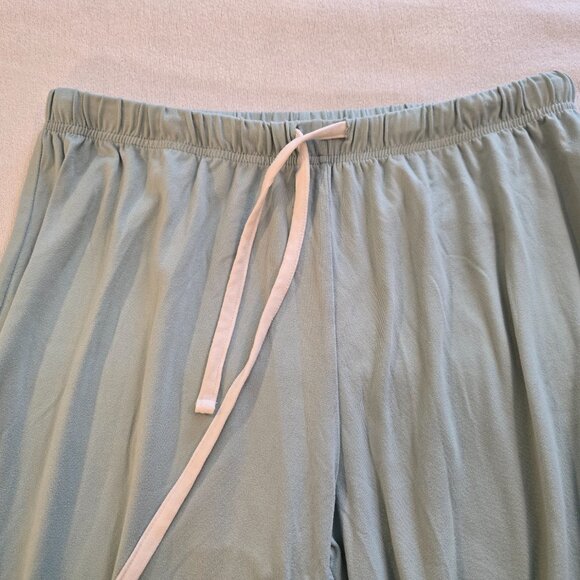 Born M Medium Lounge PJ Pants Sage Green Loungewear Pajama Drawstring GUC SOFT C - Picture 6 of 12